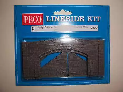 Peco NB-34 N Gauge Double Track Bridge Sides & Walls For Model Railway Layouts • £7.25