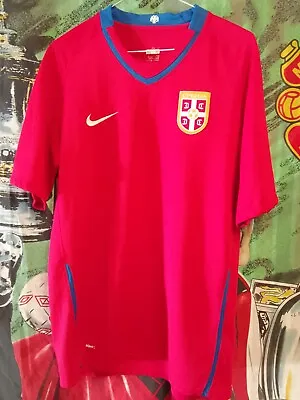Serbia 2008-2010 Official Nike International Football Shirt (Adult Medium) • £11.99