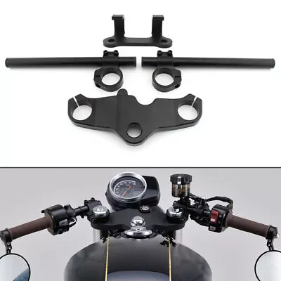 Clip On Handlebar Triple Tree /Headlight Upper Lower Bracket For Honda GB350 S • $183.99