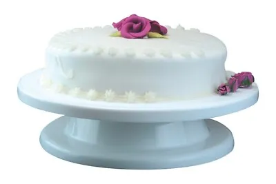 £12.49 • Buy 28CM Rotating Cake Turntable Decorating Dessert Display Stand Icing Smoother Kit