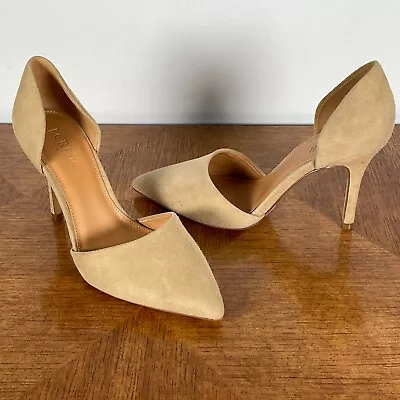 J. Crew Womens Lana D'Orsay Pumps 7 Saddle Leather Classic Hight Heels Shoes • $49.90