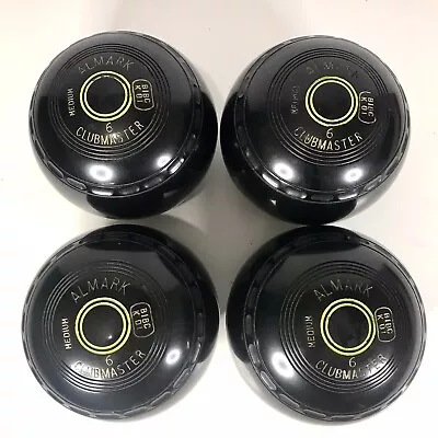 Almark Clubmaster Medium Lawn Bowls Size 6 - BIBC K01 - Set Of 4 • £25