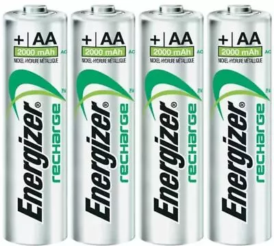 ENERGIZER AA RECHARGEABLE BATTERIES PRE-CHARGED 2000mAh • £5.95