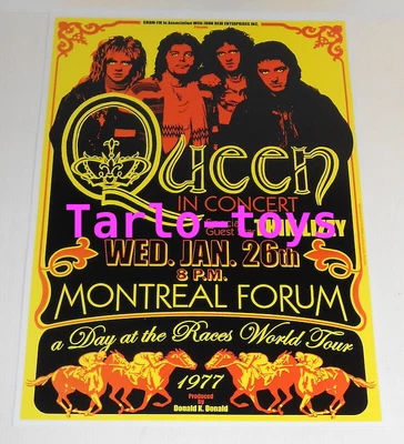 $19.99 • Buy QUEEN + THIN LIZZY - Montreal, Canada - 26 January 1977 - Concert Poster 
