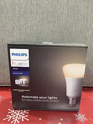 Philips Hue Wi-Fi Bluetooth Starter Kit W/Bridge E27 LED Light Bulb Warm White • $90