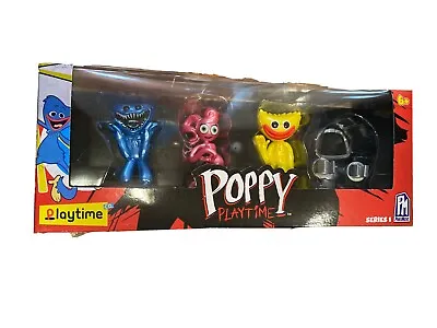 Poppy Playtime Official Collectable Figure 4-Pack Brand New Huggy Wuggy Bizak NW • £14.47