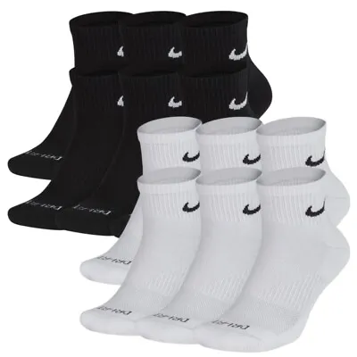 Nike Men's Socks Athletic Everyday Plus Training Cushioned Dri-Fit Ankle Socks • $10.88