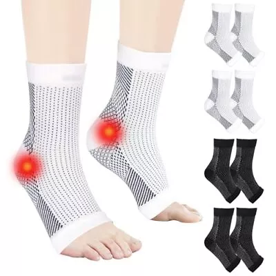 4 Pairs Neuro Socks Compression Neuropathy Plantar Fasciitis Socks Medical UK • £9.86