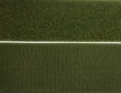 VELCRO® Sew On - Hook & Loop Tape - 1mt X 25mm - Olive Green - Genuine Brand • $10.95