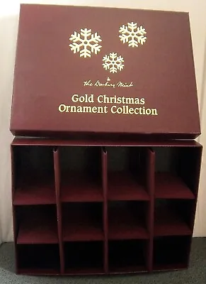 Danbury Mint Gold Christmas Ornaments Storage Box Only - Used • $7