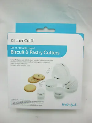 Kitchen Craft Reversible Plastic Pastry Cutter Set 7 Piece KC7PASTRY • £9.95