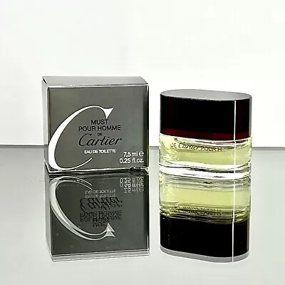 Must Pour Homme De Cartier For Men 7.5ml EDT Splash Travel MINI SAMPLE (D11 • $28.95