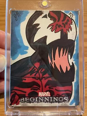 Marvel Beginnings Series 2 Sketch Card Carnage  Artist: Joe Hogan • $41