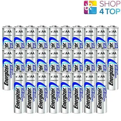 28 Energizer Aa Ultimate Lithium L91 Batteries 1.5V Mignon Stilo LR6 New • $133.87