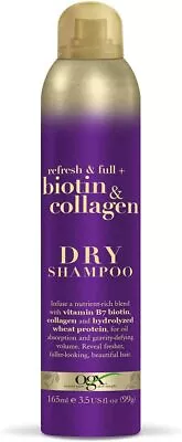 OGX Biotin And Collagen Dry Shampoo Spray No Rinse 165ml New FAST FREE POSTAGE • £13.45