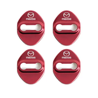 Red Stainless Car Door Lock  Striker Protective Cover Case Accessories For Mazda • $23.92