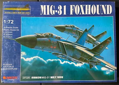 Zhengdefu MIG-31 Foxhound DF320 1/72 FS NEW Model Kit ‘Sullys Hobbies • $19.88