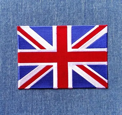 £9.50 • Buy Very Large UNION JACK Iron On Back Patch: UK United Kingdom Flag Biker Fun Gift