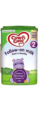 Cow & Gate 2 Follow On Baby Milk Powder Formula 6-12 Months 800g One Pack • £20