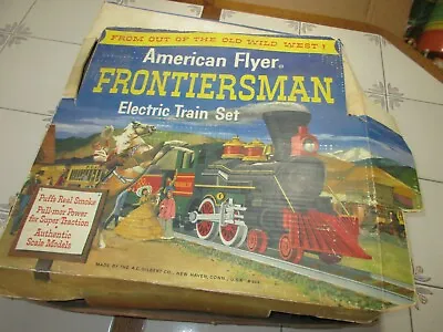 Vintage American Flyer Frontiersman Electric Train Set By Gilbert With Track Ext • $200