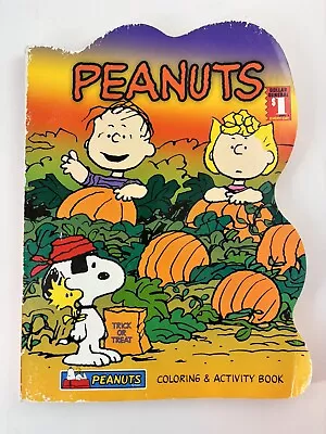 NEW PEANUTS CHARLIE BROWN Fall Halloween Pumpkin ACTIVITY COLORING BOOK Vintage • $7.64