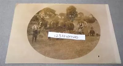 Shire Horse Plough Real Photo Postcard  C 1910 Farm Farming Social History  56 • £2.99