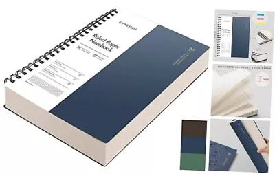  Spiral Notebook College Ruled Lined Journal 11.2  X 8.27  300 A4 Navy Blue • $24.56