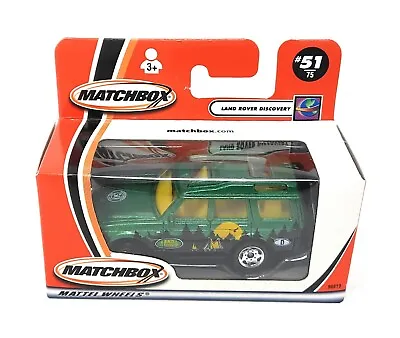 Matchbox Superfast #51 Land Rover Discovery Green W. Logo. Box. 2002 ROW Only • $10.90
