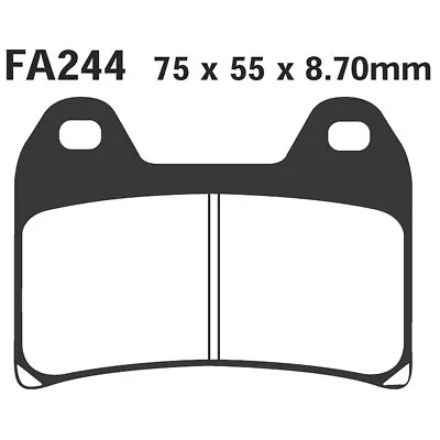 Pair Of Pads Ebc Hh Fa244h For Bmw 1200 R Nine T Urban G/s 2017-2020 • £36.13