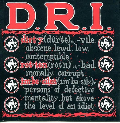 D.R.I. - Definition - CD Dirty Rotten Imbeciles DRI New Sealed • $13