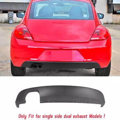 For 2012-2016 Vw Beetle Matte Black Rear Bumper Lip Splitter Spoiler Molding • $118.52