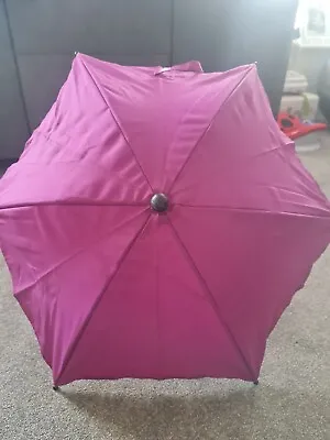 £15.99 • Buy Mamas & Papas Parasol Umbrella Pram Accessories Purple Pink VGC