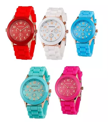£3.95 • Buy Childrens Adults Silicone Soft Gel Ice Watch Boys Girls Kids Womens Mens Unisex