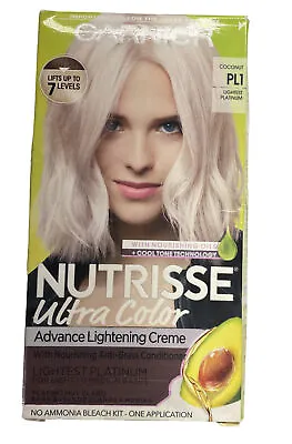 Garnier Nutrisse PL1 Lightest Platinum Hair Color Coconut Ultra Color Blondes  • $11.95