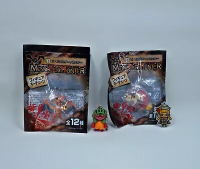 Monster Hunter 7-11 JAPAN Figure Keychain Palico + Figure Charms Lot Of 4 • $19