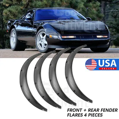 Carbon Fender Flare Flexible Wide Wheel Arches For Chevrolet Corvette C5 C4 C3 • $99.35