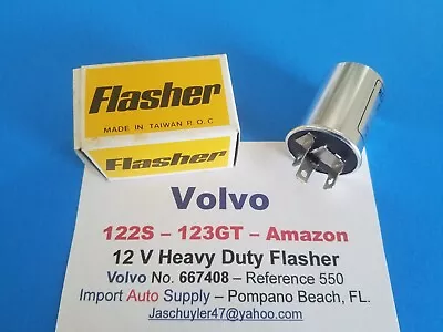 Volvo 122S 123GT 210 Amazon 12Volt Turn Signal Flasher H.D. • $12.45