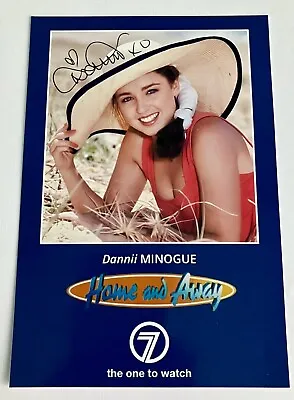 DANNII MINOGUE *Emma Jackson* Signed HOME And AWAY Cast Fan Card NEW • £9.99