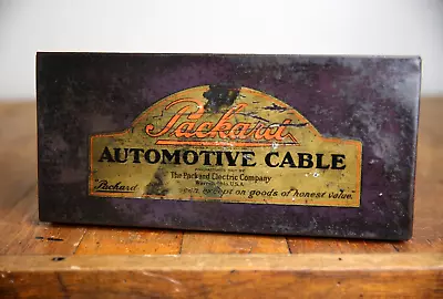 Vintage Packard Automotive Auto Box Automobile Parts Bin Metal Tool Box Car Part • $61.75