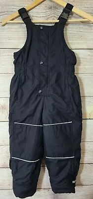 Hanna Andersson Unisex Kid's Ski Bib Snow Pants Size 100 US 4 Black  • $19.99