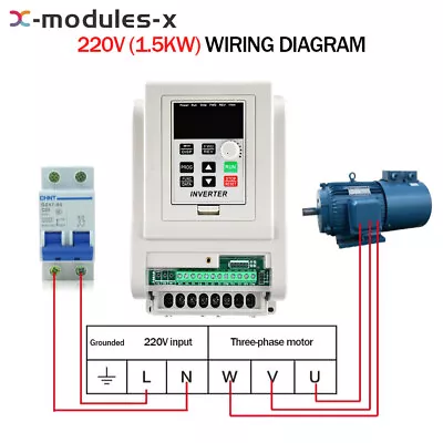 220V 1.5KW Variable Frequency Drive Inverter CNC VFD VSD Single To 3 Three Phase • $96.49