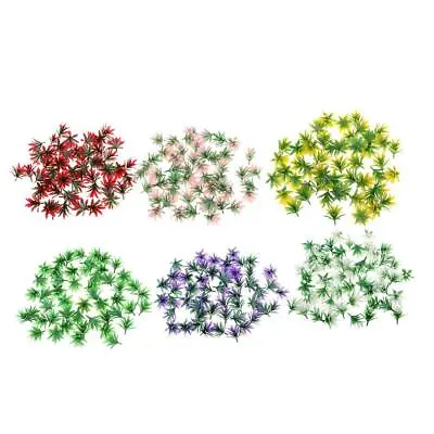 50x Fake Flower Miniature Landscape Train Railway Trees Plant • £4.26