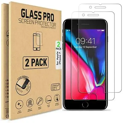 For Apple IPhone 7 Tempered Glass Screen Protector - 100% Genuine • £2.75