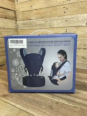 £14.99 • Buy AELBSTY 2 In 1 BABY CARRIER WITH HIP SEAT AND DETACHABLE SICK BIB IN BLUE. NEW.