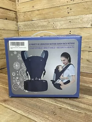 £14.99 • Buy AELBSTY 2 In 1 BABY CARRIER WITH HIP SEAT AND DETACHABLE SICK BIB IN BLUE. NEW.