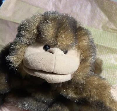 FOLKMANIS Folktails MONKEY Long Tail 9” Hand Puppet Brown Plush Toy • $16.99