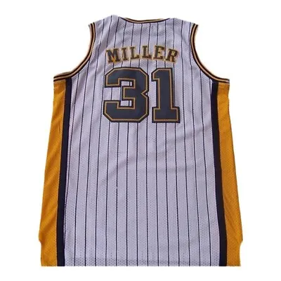 Reggie Miller 31# Basketball Jersey Indiana  Hardwood Classic Pin Striped Jersey • $22.99