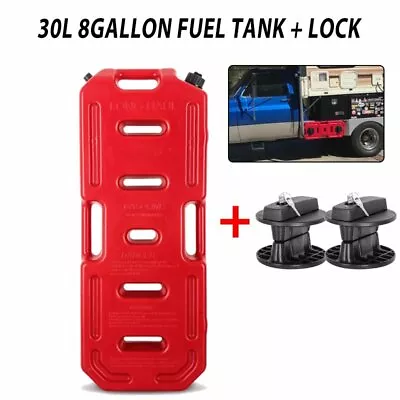 30L Portable Fuel Gas Tank Can Oil Storage Container 8 Gallon + 2 Lock • $161.49