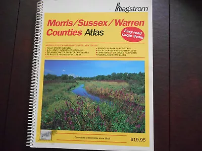 Hagstrom Morris/Sussex/Warren Counties Atlas • $12.95