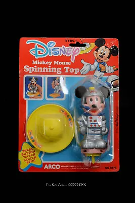 Disney Mickey Mouse Spinning Top By Arco Toys - Vintage New Old Stock • $13